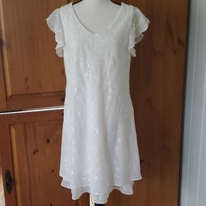 White A-line dress